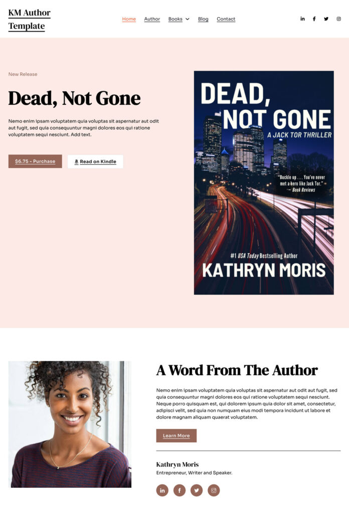 km author template